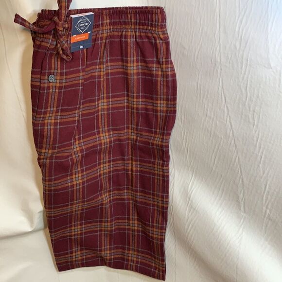 St Johns Bay Quality Lounge Sleepwear Flannel XL Orange Red Mens Unisex Comfort - Picture 2 of 5